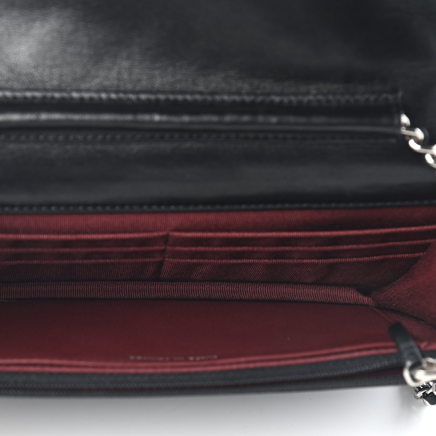 Chanel Lambskin Quilted Wallet On Chain WOC Black 5 of 9