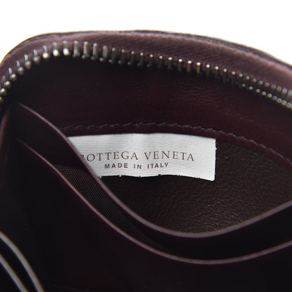 Bottega Veneta Nappa Intrecciato Zip Around Coin Purse Aubergine 7 of 8