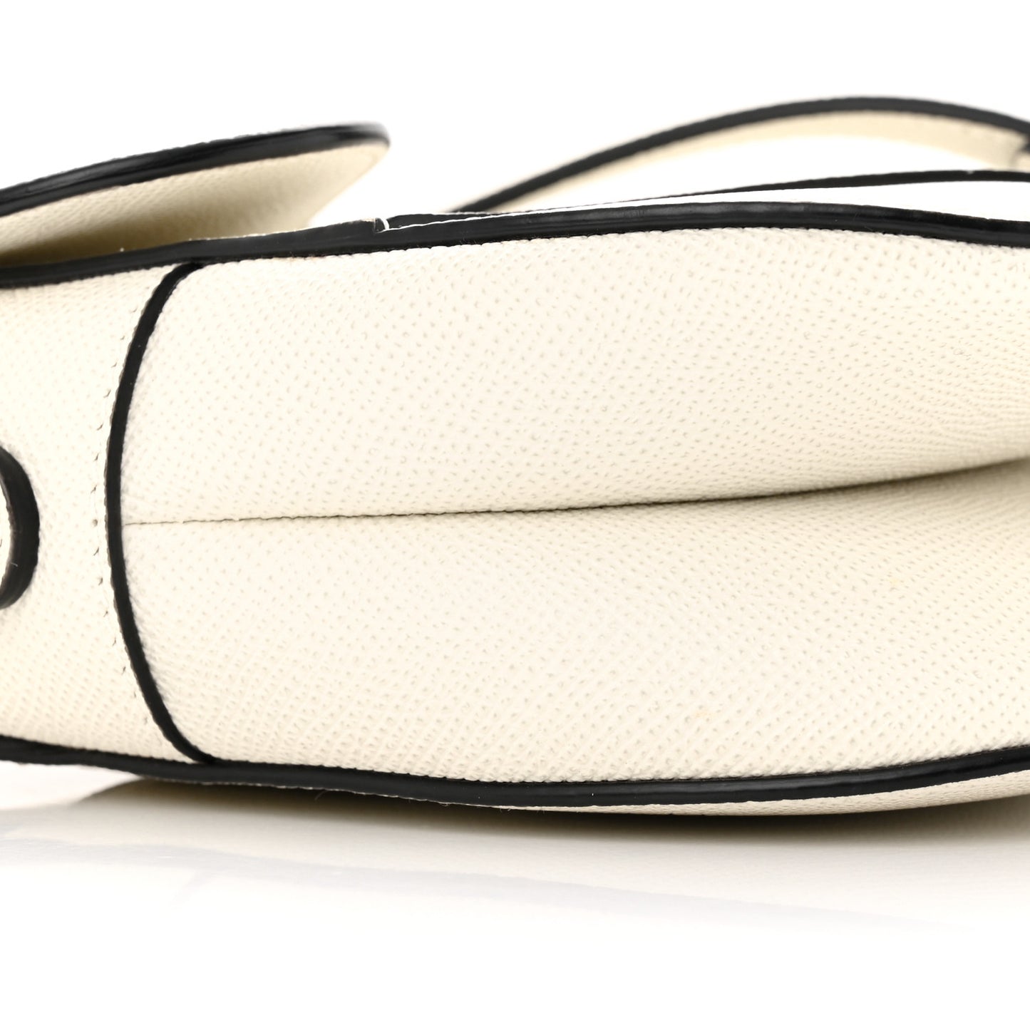 Grained Calfskin Saddle Bag Latte