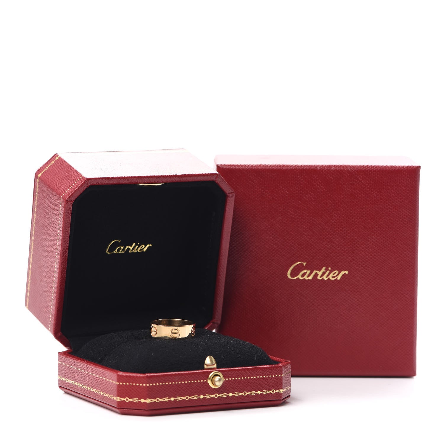 Cartier 18K Yellow Gold 5.5mm LOVE Ring 49 4.75 6 of 6