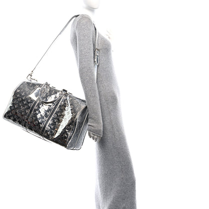 Louis Vuitton Monogram Mirror Keepall Bandouliere 45 Silver 3 of 9