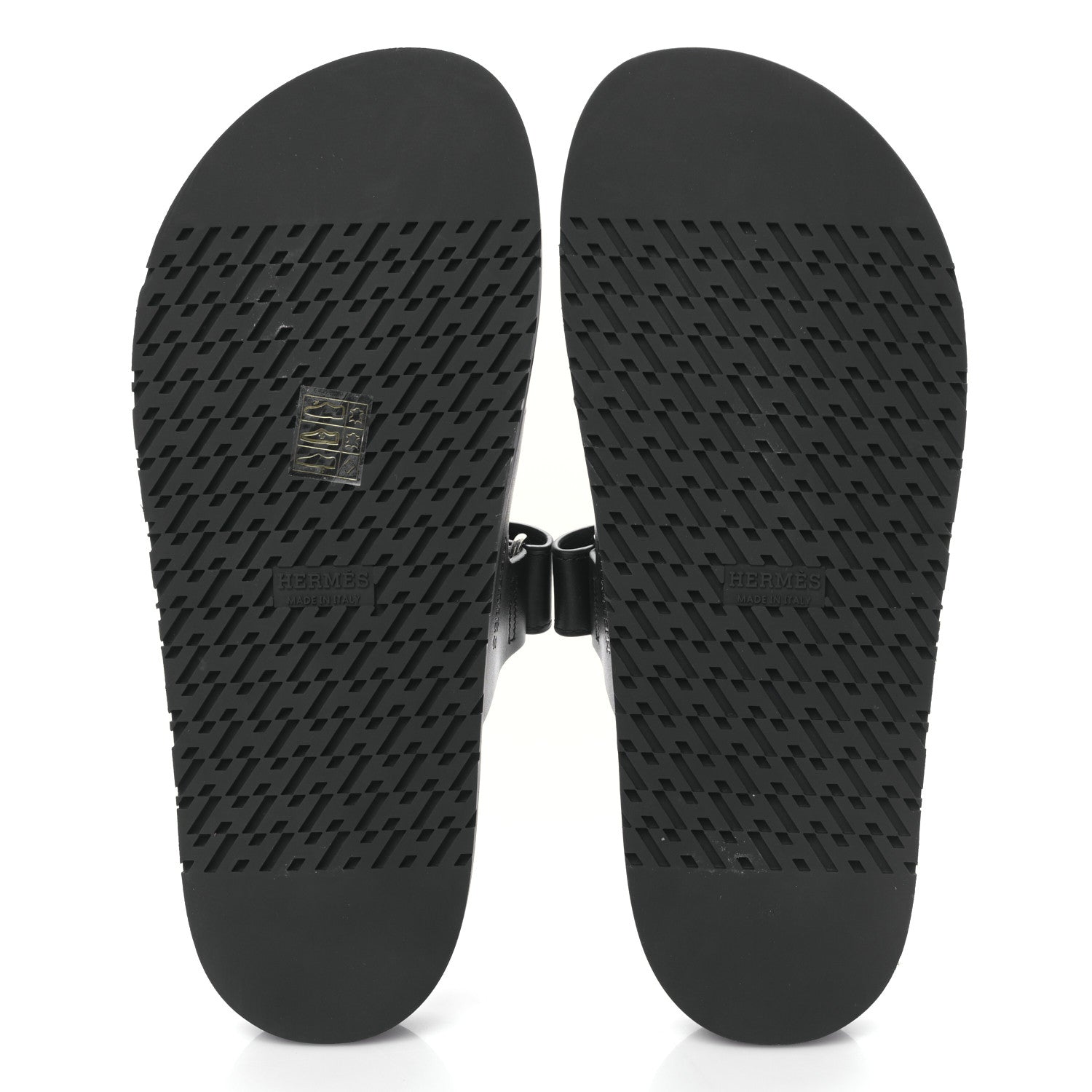 Hermes Calfskin Womens Chypre Sandals 40 Black 6 of 8