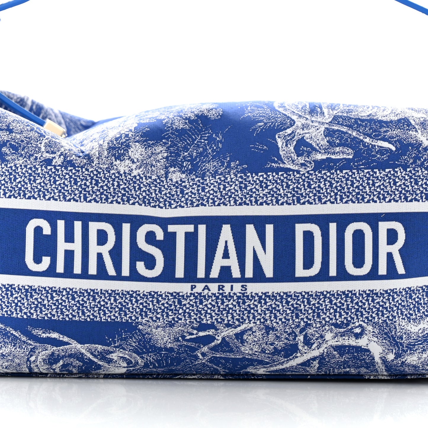 Technical Fabric Toile De Jouy DiorTravel Nomad Pouch Fluorescent Blue