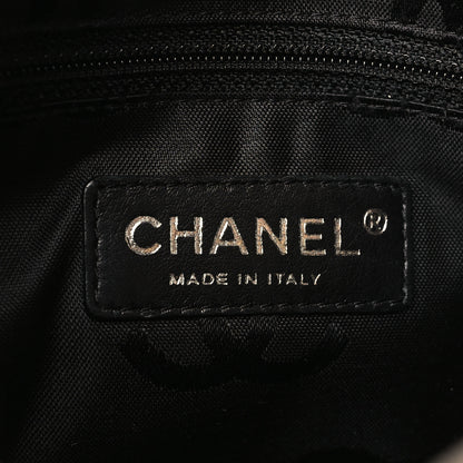 Chanel Calfskin Quilted Cambon Pochette Beige Black 6 of 10