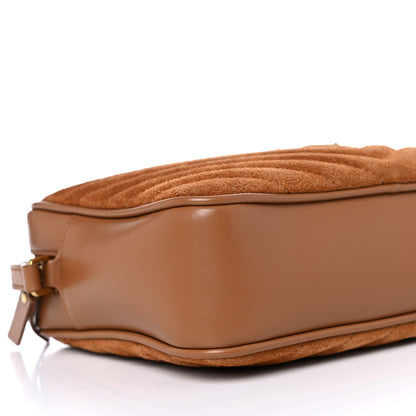 Saint Laurent Suede Matelasse Monogram Lou Camera Bag Cinnamon 8 of 9