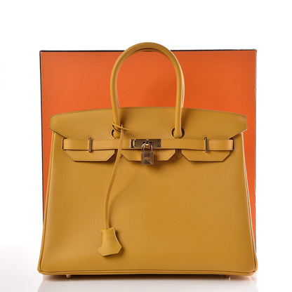 Hermes Epsom Birkin 35 Jaune Ambre 38 of 38