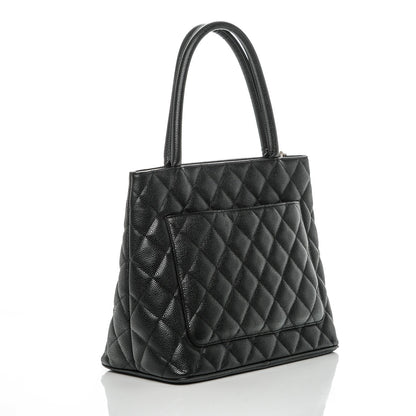 Chanel Caviar Quilted Medallion Tote Black 3 of 7