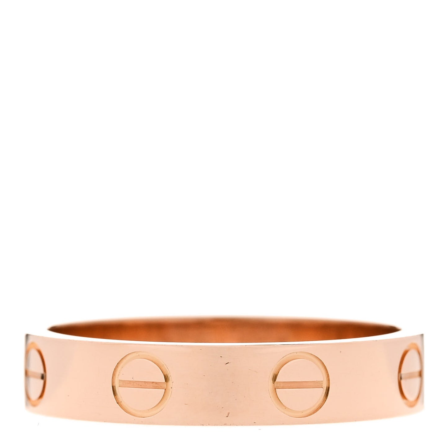 18K Pink Gold 3.5mm LOVE Wedding Band Ring 50 5.25