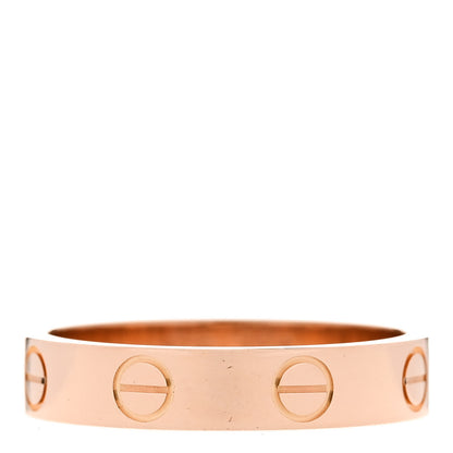 Cartier 18K Pink Gold 3.5mm LOVE Wedding Band Ring 50 5.25 3 of 5