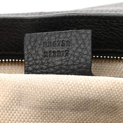 Gucci Pebbled Calfskin Medium Soho Flap Crossbody Black 7 of 14