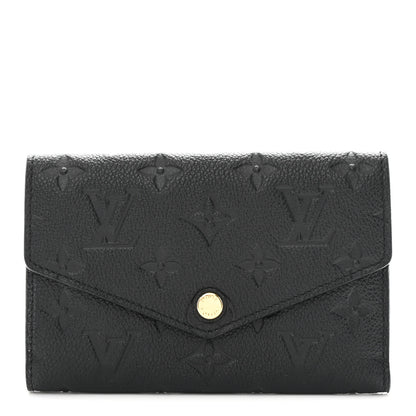 Louis Vuitton Empreinte Compact Curieuse Wallet Black 1 of 9