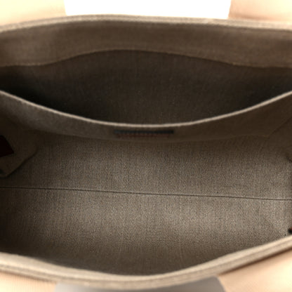 Chloe Cotton Calfskin Medium Woody Ribbon Tote White Brown 5 of 10