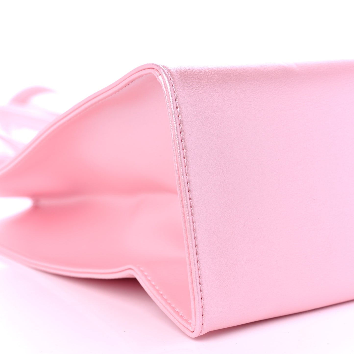 Metallic Vegan Leather Medium Shopping Bag Ballerina