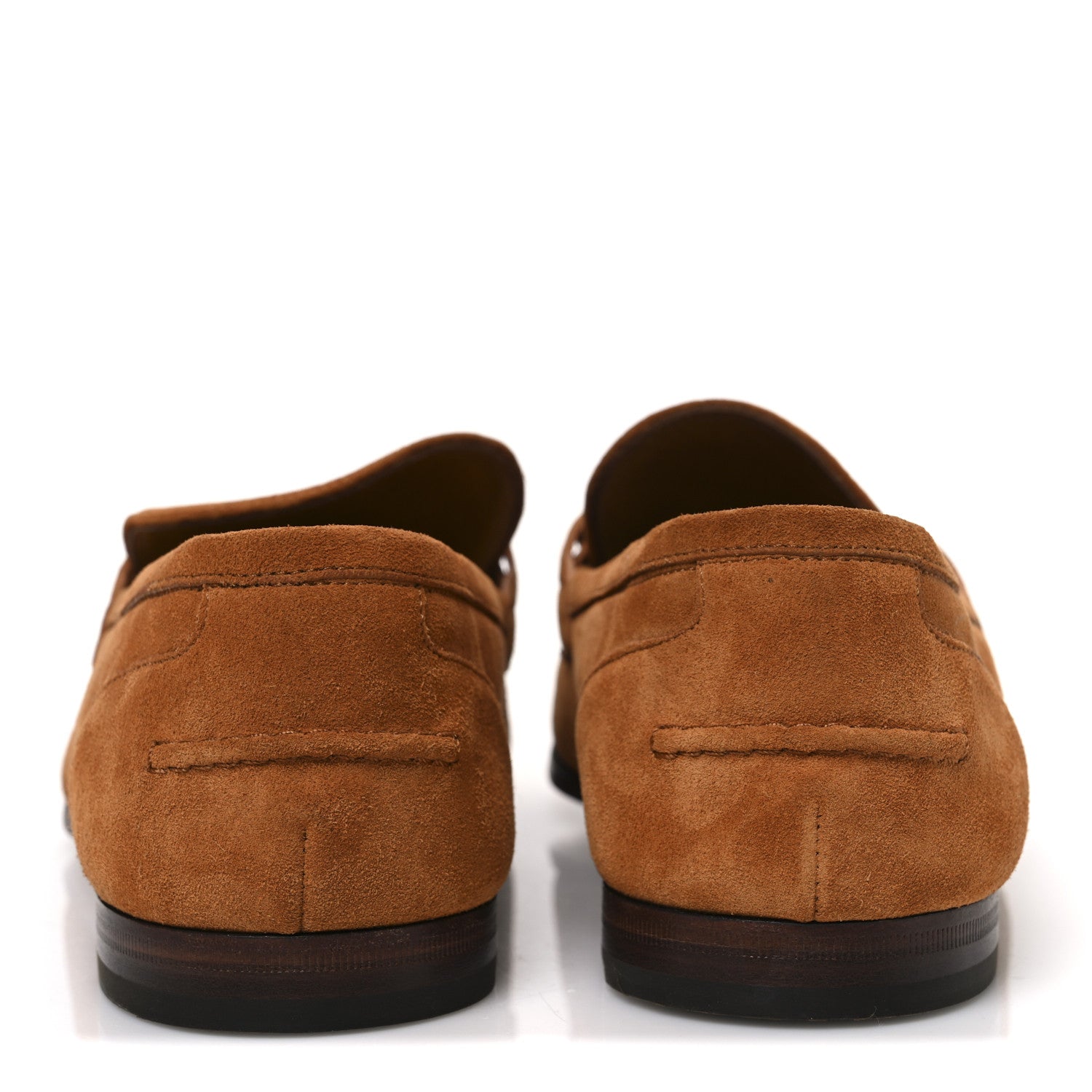 Gucci Suede Horsebit Mens Jordaan Loafers 9.5 Harness Brown 6 of 11