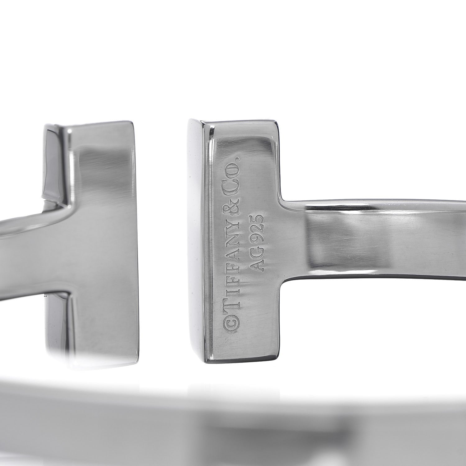 Tiffany Sterling Silver T Square Bracelet 3 of 4