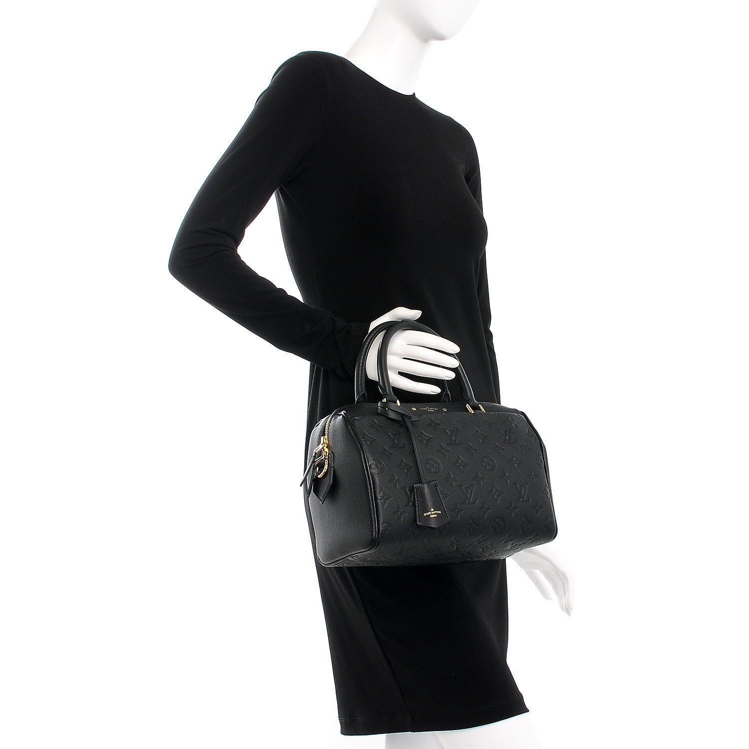 Louis Vuitton Empreinte Speedy Bandouliere 25 NM Black 3 of 8