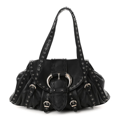 Christian Dior Calfskin Lizard Shoulder Bag Black 1 of 11