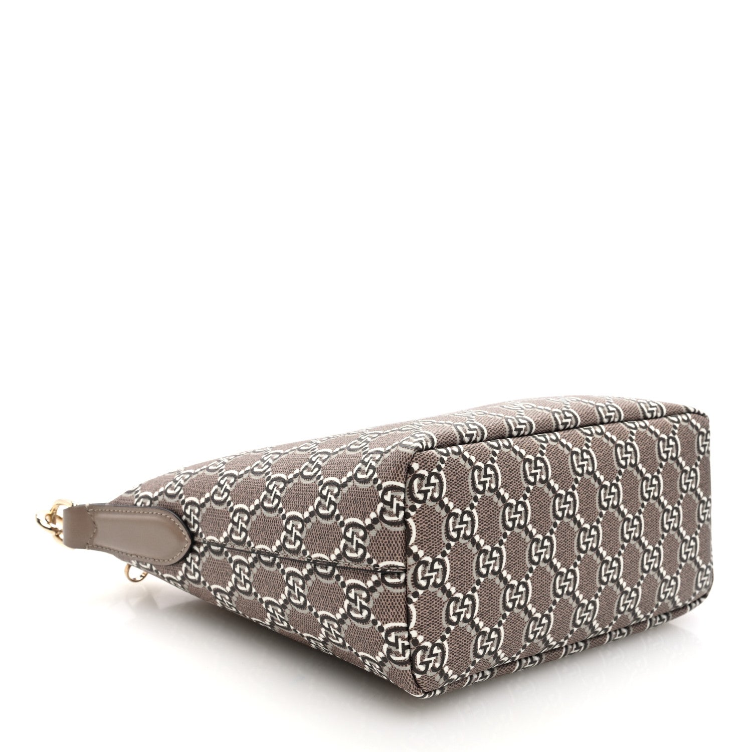 Gucci GG Shadow Monogram Super Mini Ophidia Shoulder Bag Taupe 4 of 10