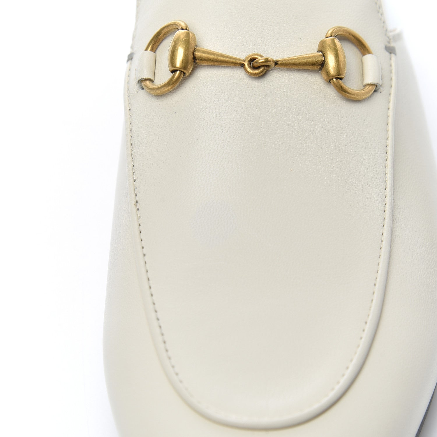 Gucci Malaga Kid Womens Princetown Slippers 38.5 Mystic White 9 of 11