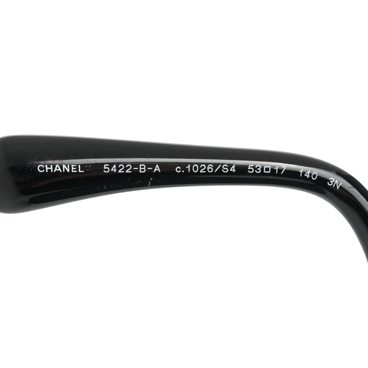 Chanel Acetate Strass Square Sunglasses 5422-B-A Black White 5 of 8