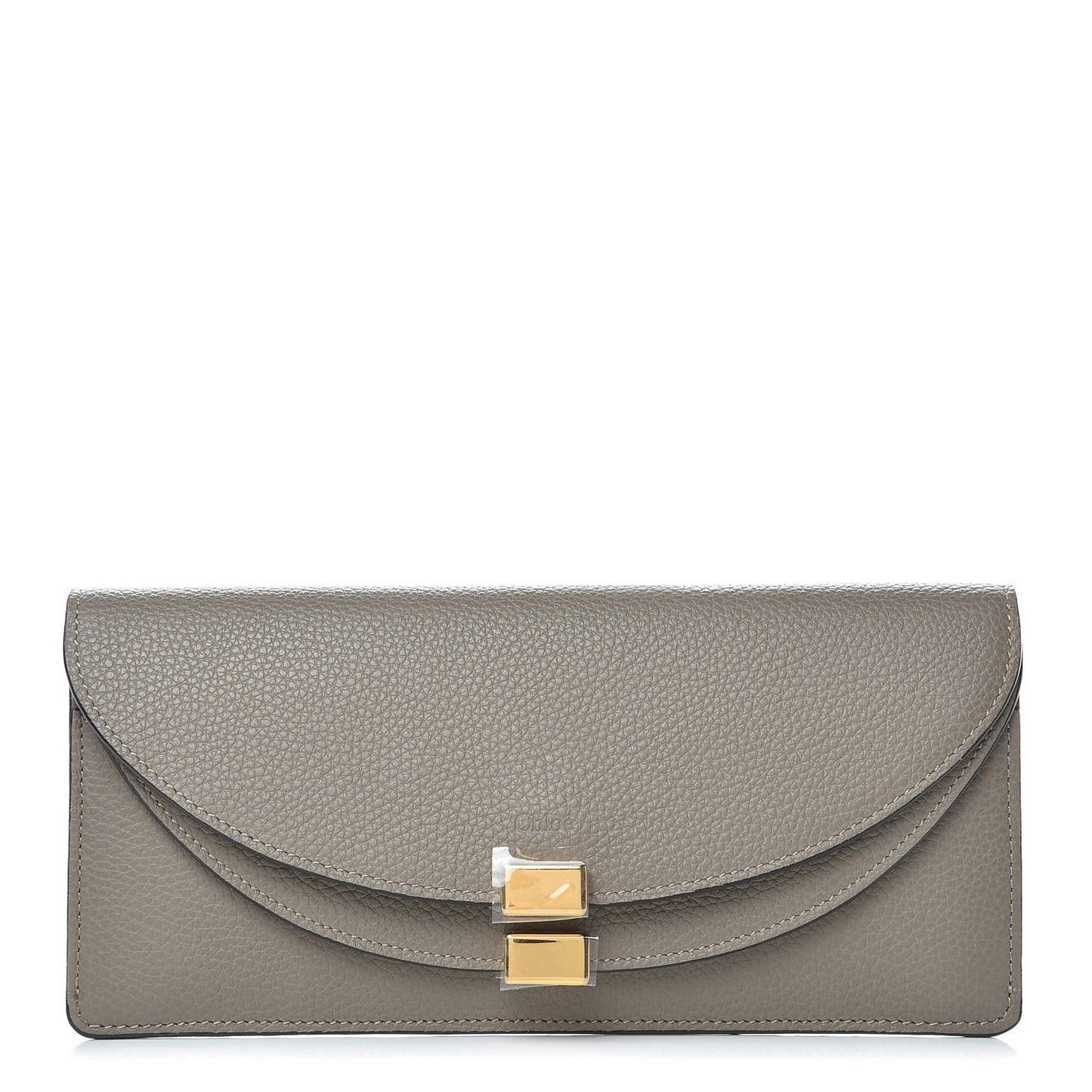 Calfskin Georgia Flap Wallet Motty Grey