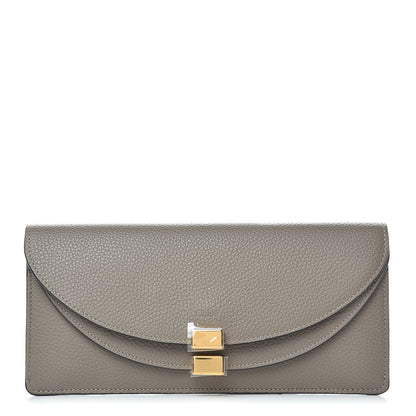Chloe Calfskin Georgia Flap Wallet Motty Grey 1 of 7