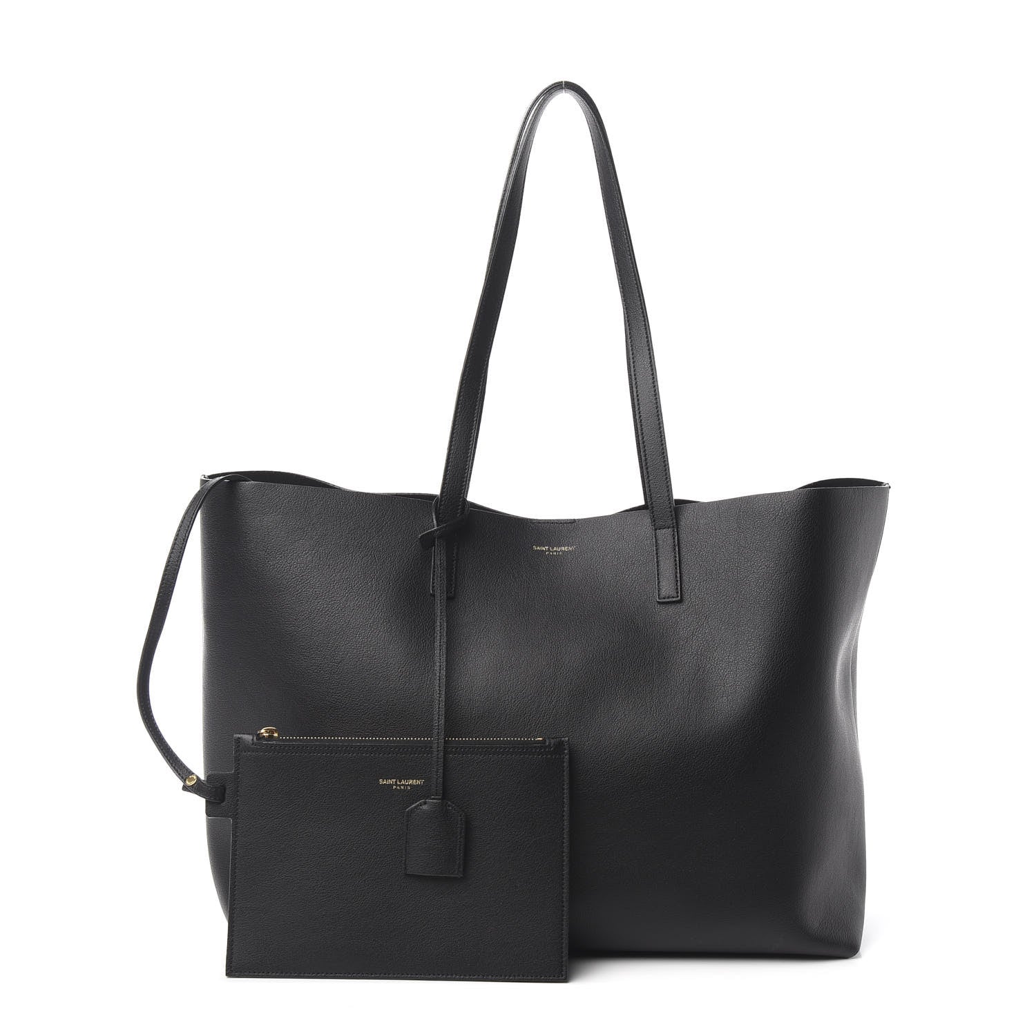 Saint Laurent Calfskin Large Shopping Tote Black 1 of 11