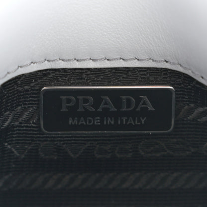 Prada Spazzolato Mini Cleo Flap Adjustable Strap Shoulder Bag Fiordaliso 6 of 9