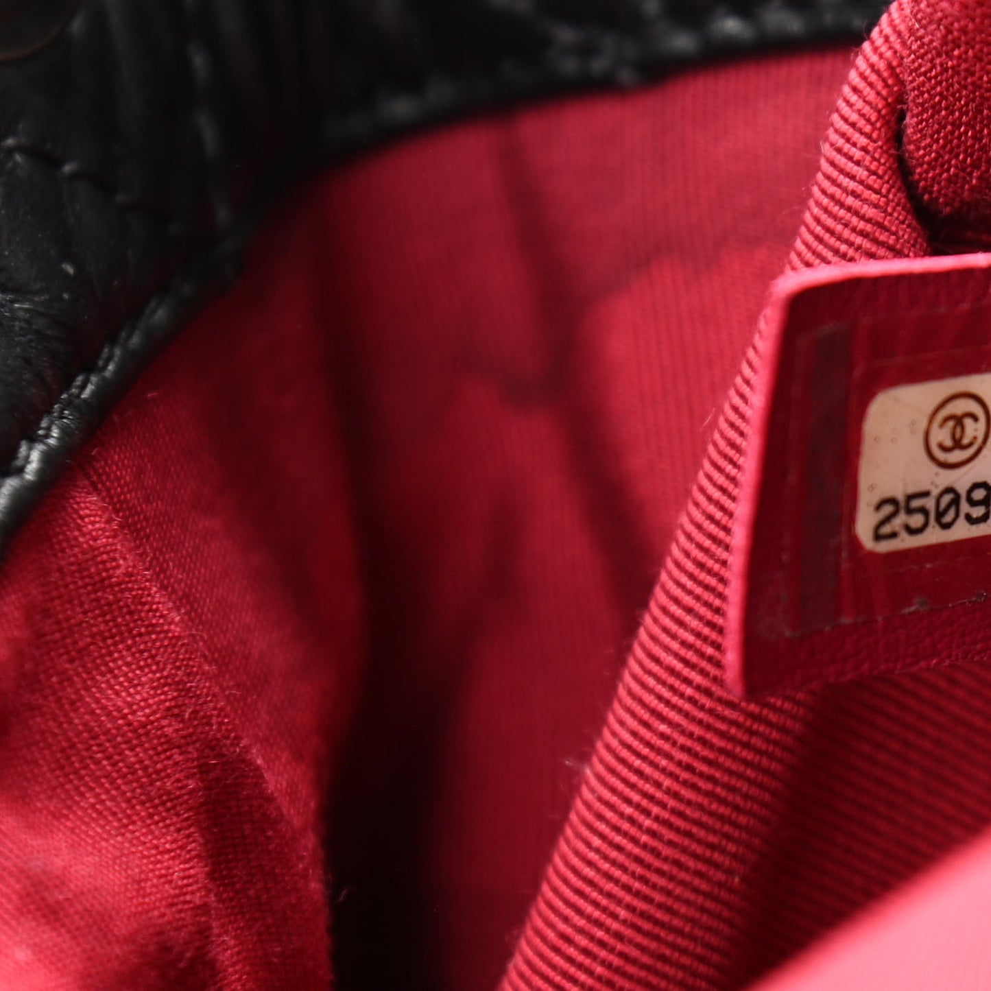 Aged Calfskin Quilted Gabrielle Backpack Black