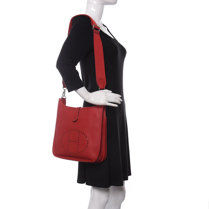 Hermes Epsom Evelyne III PM Rouge Vif 2 of 10