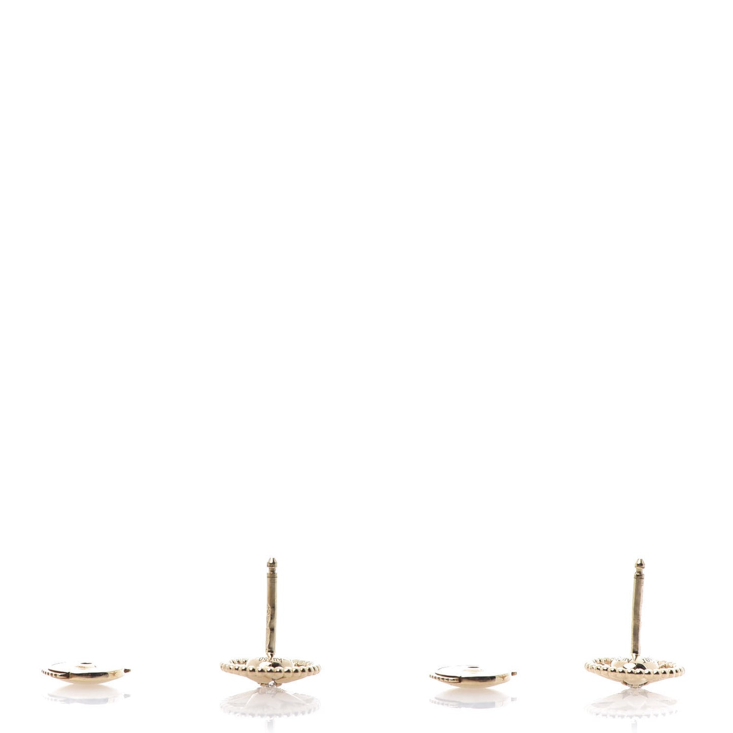 18K Yellow Gold Diamond XS Rose Des Vents Earrings