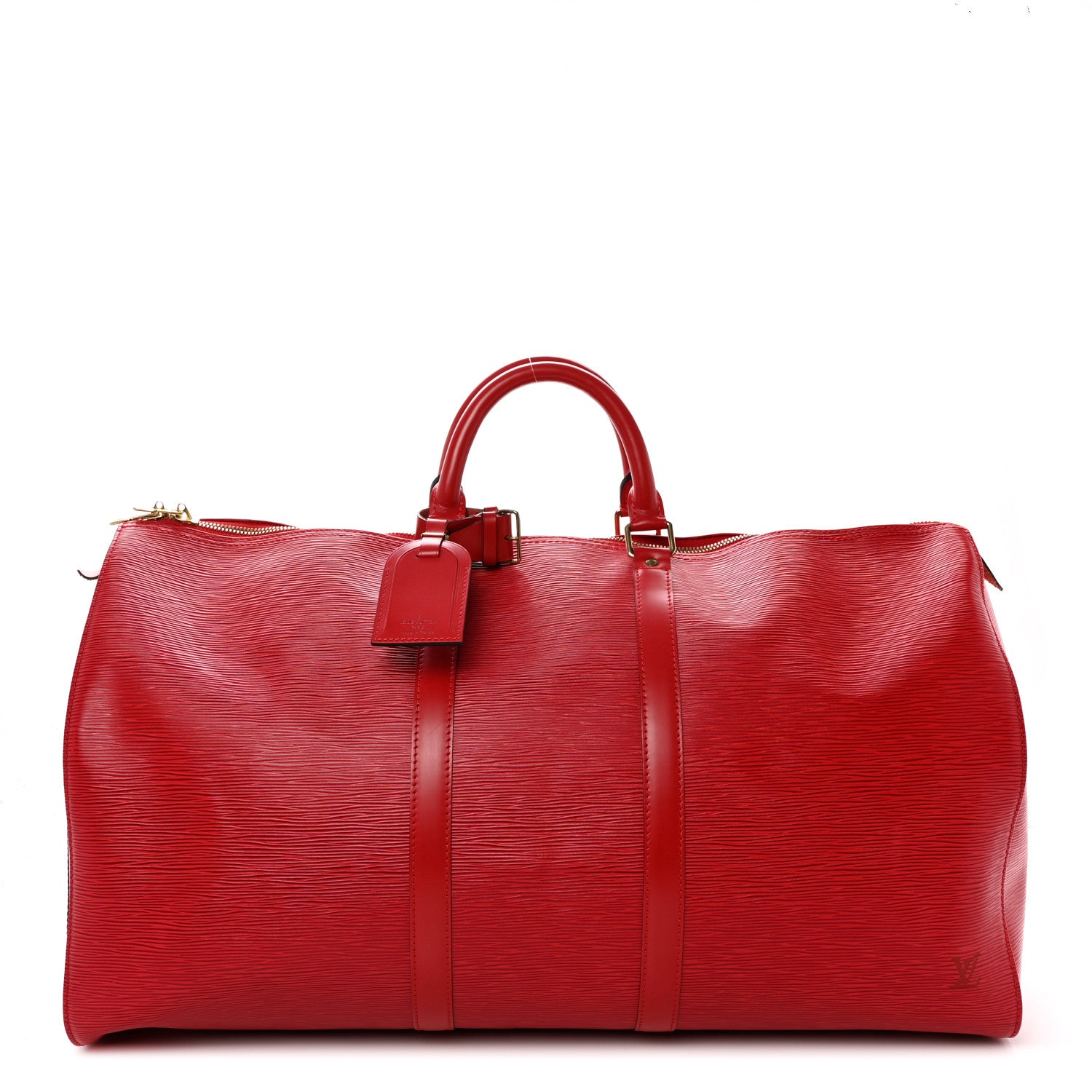 Louis Vuitton Epi Keepall 55 Castillan Red 1 of 15