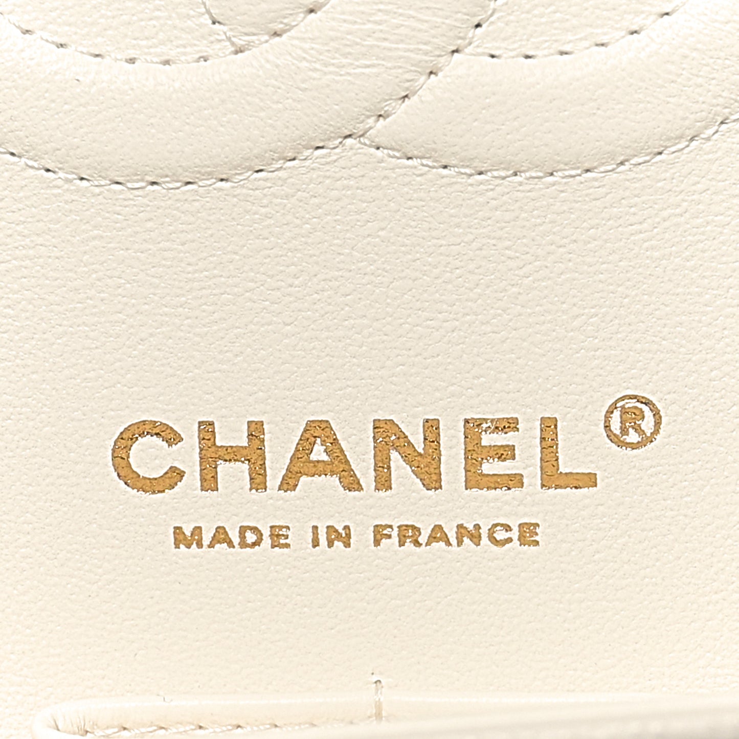 Caviar Quilted Medium Double Flap White