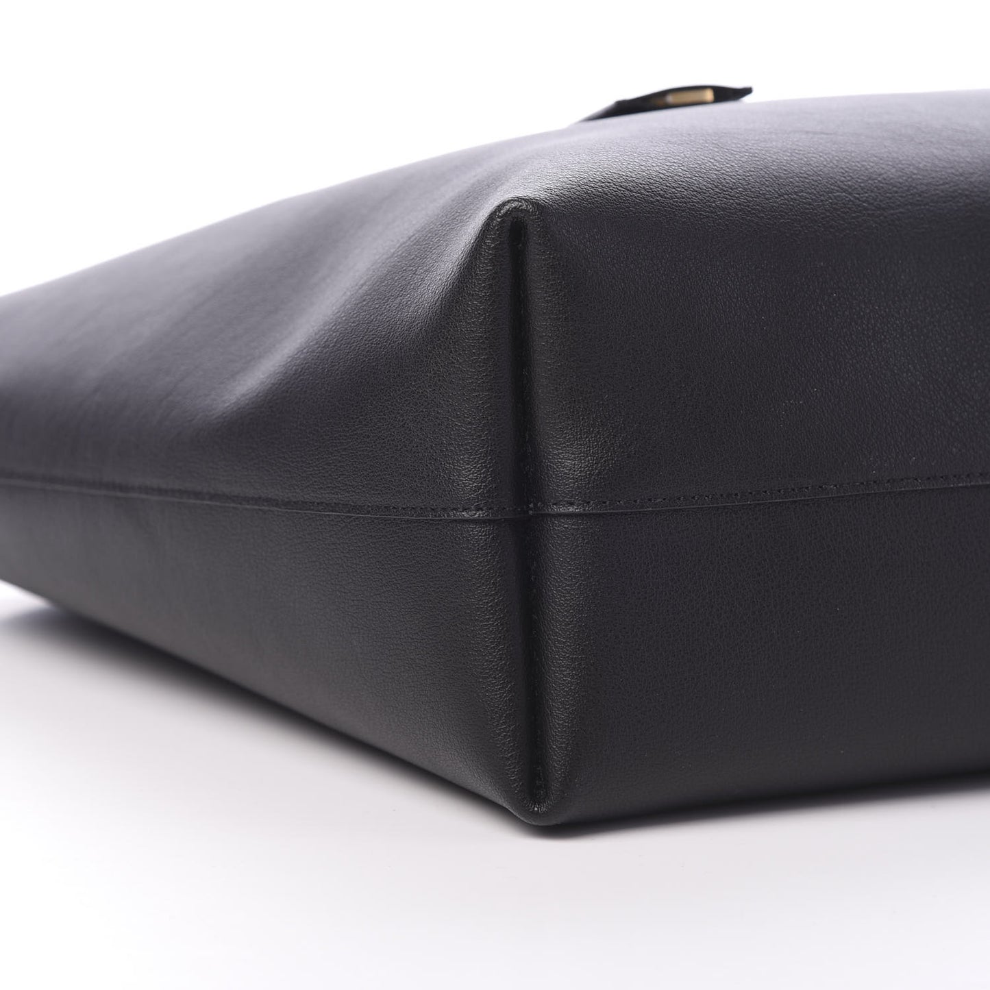 Calfskin Large Shopping Tote Black