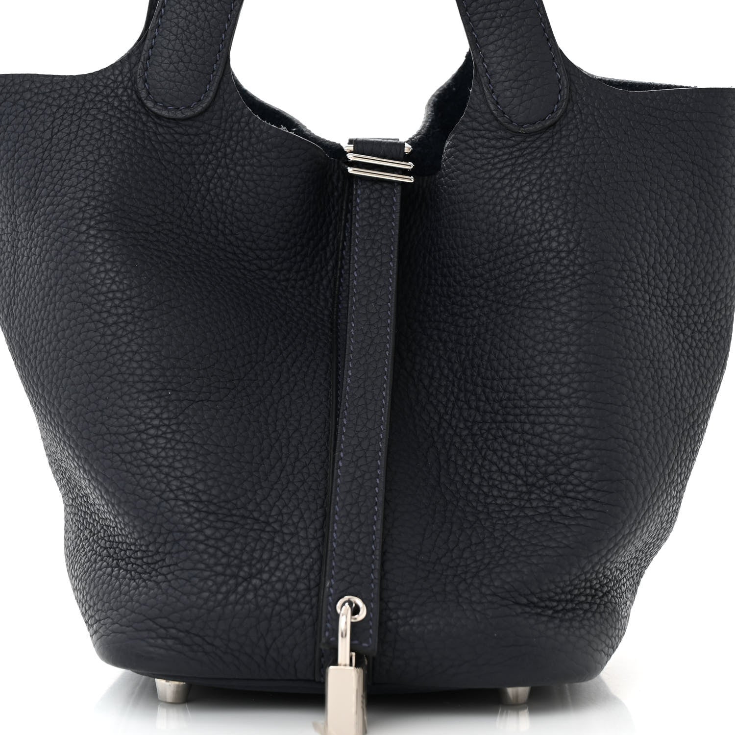 Hermes Taurillon Clemence Picotin Lock 18 PM Bleu Nuit 8 of 10