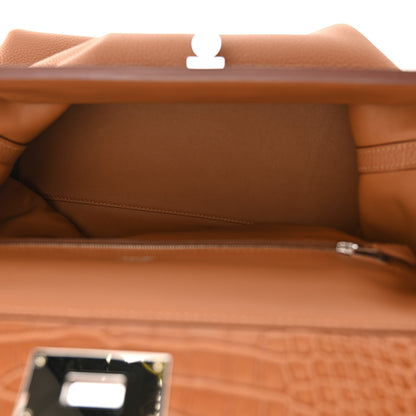 Hermes Togo Matte Alligator Swift Touch 35 24/24 Gold 5 of 10