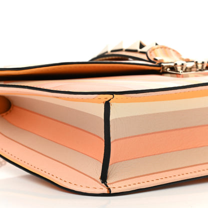 Valentino Garavani Vitello Native Couture 1975 Medium Glam Lock Rockstud Flap Mandarin Sorbet 8 of 9