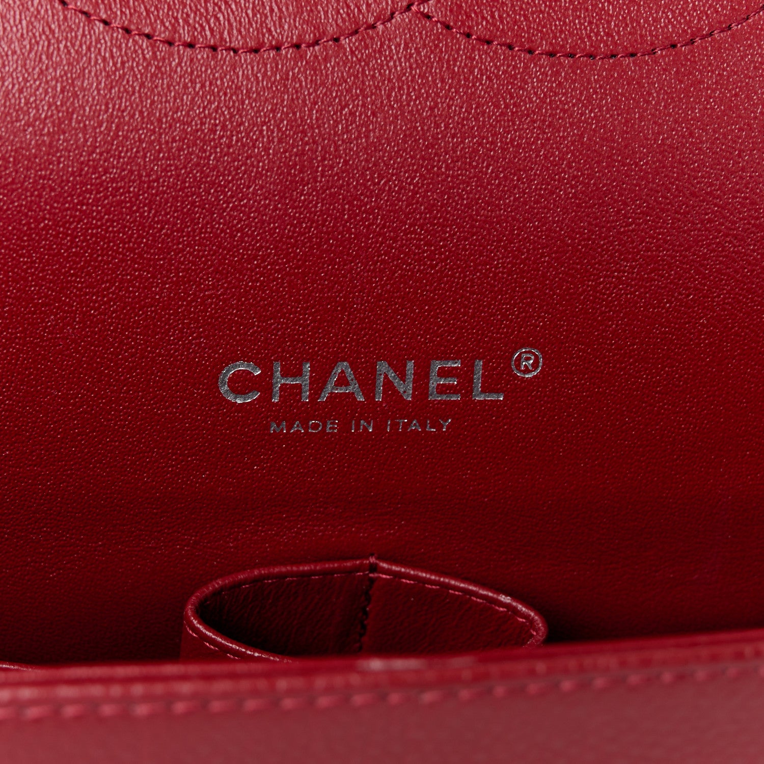 Chanel Caviar Quilted Maxi Double Flap Dark Red 6 of 12