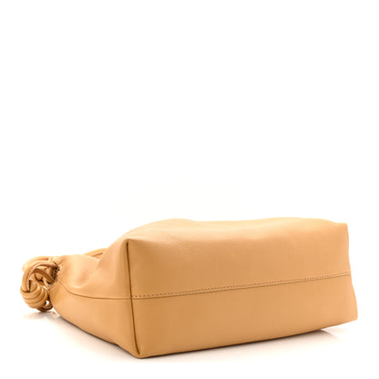 Loewe Mellow Nappa Donut Medium Chain Flamenco Knot Clutch Sahara 4 of 10