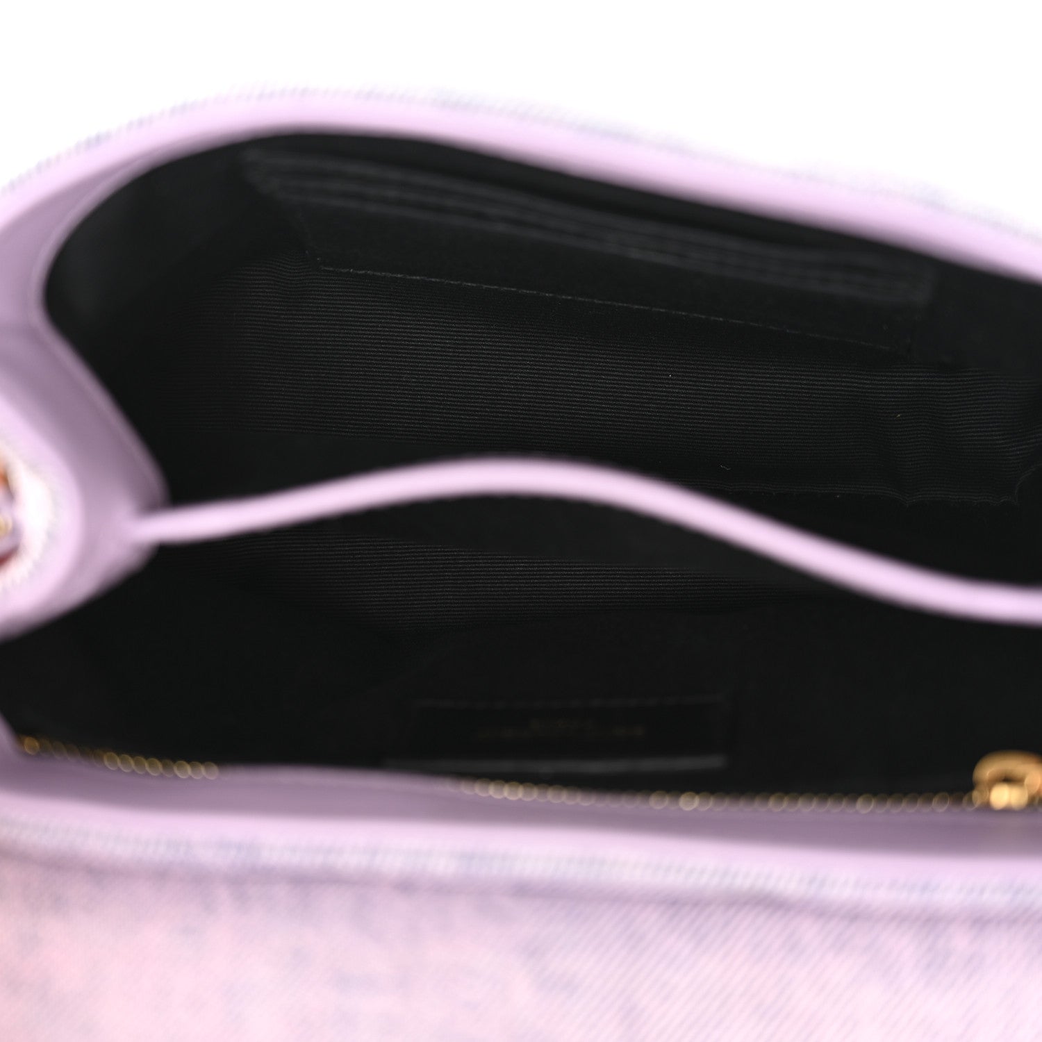 Saint Laurent Denim Y Quilted Monogram Toy Loulou Crossbody Bag Bleached Lilac 5 of 10
