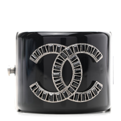 Chanel Resin CC Cuff Black 1 of 4