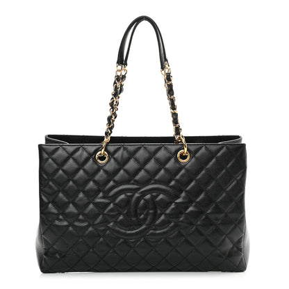 Chanel Caviar Quilted XL Grand Shopping Tote GST Black 1 of 12