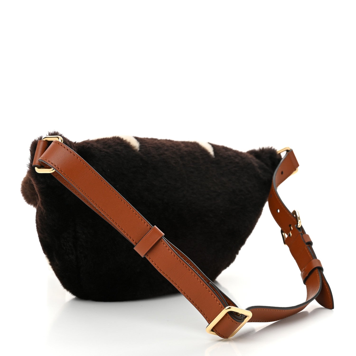 Louis Vuitton Shearling Monogram Bumbag Chocolate Cream 3 of 9