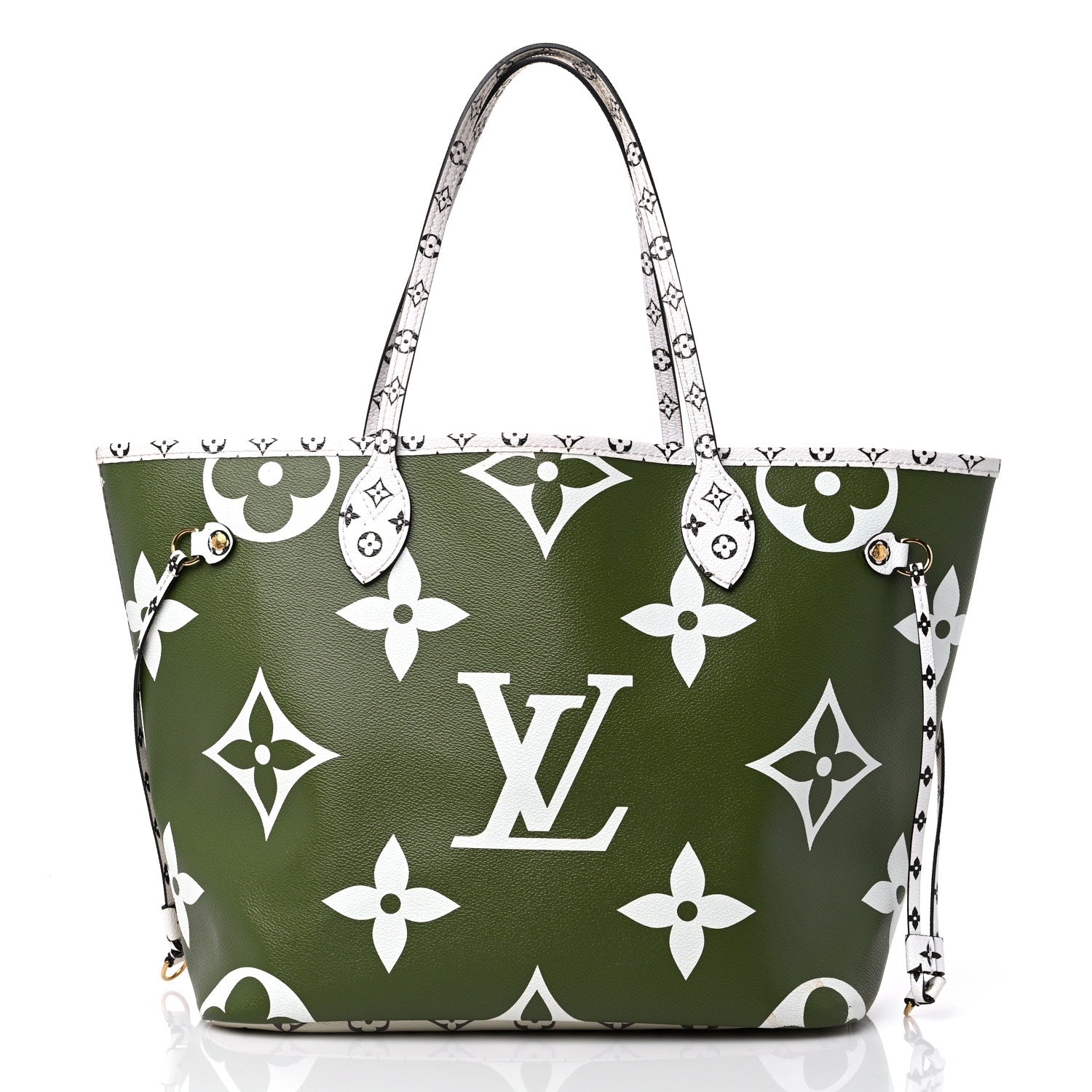Louis Vuitton Monogram Giant Neverfull MM Kaki 3 of 17