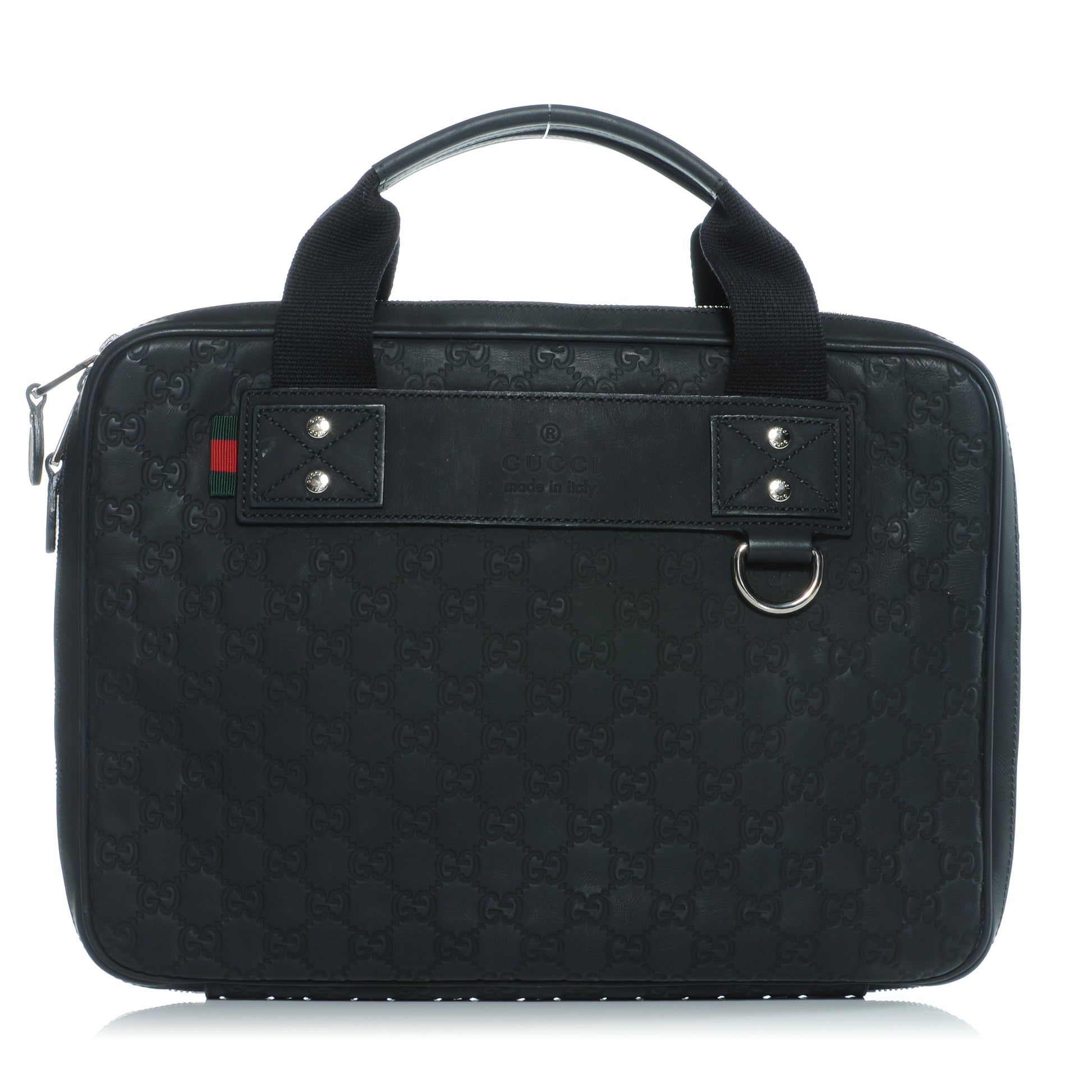 Gucci Rubber Guccissima Medium Computer Case Black 1 of 9