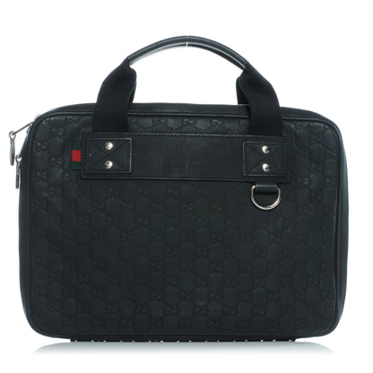 Gucci Rubber Guccissima Medium Computer Case Black 1 of 9