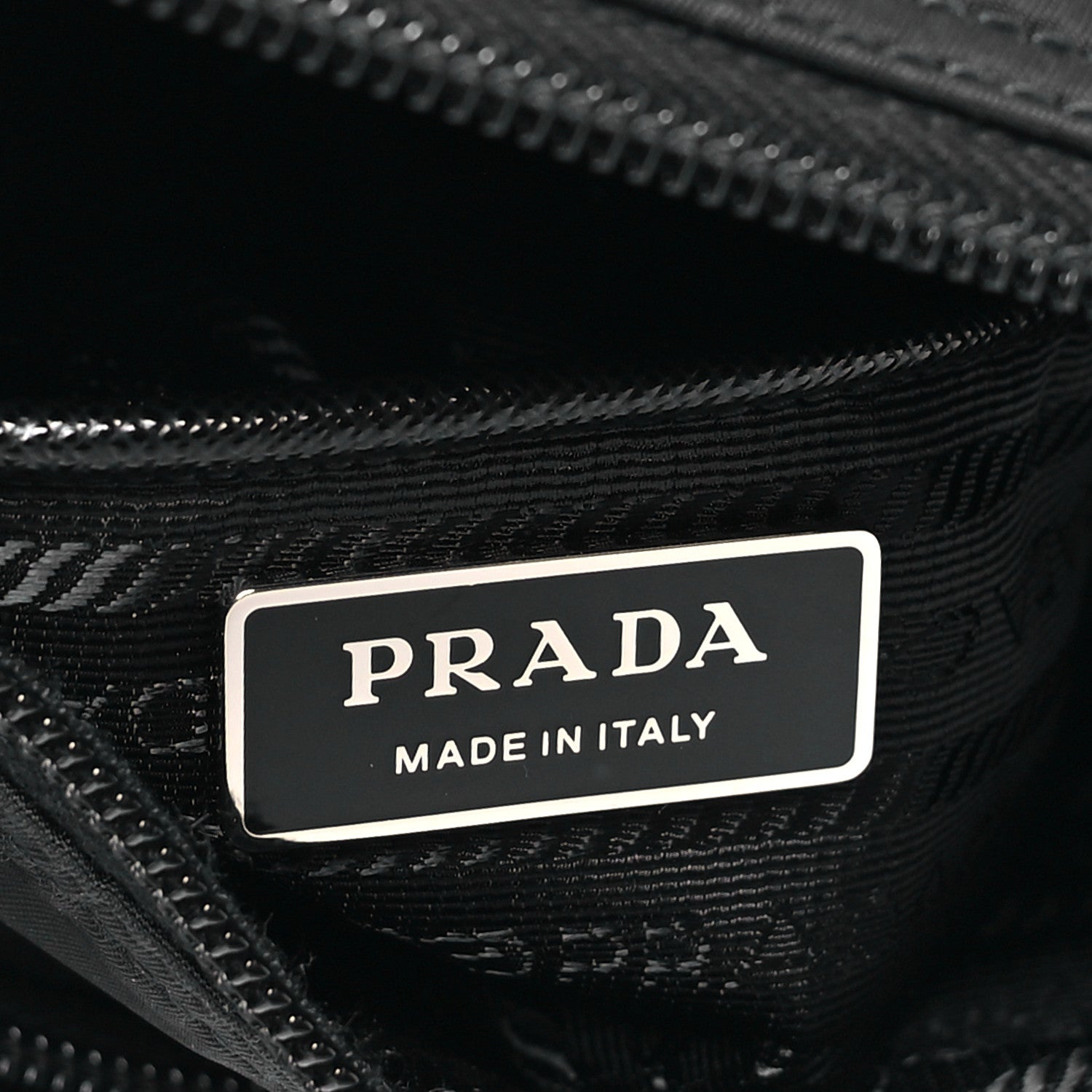 Prada Re-Nylon Vela Saffiano Pocket Single Buckle Messenger Shoulder Bag Black 6 of 9