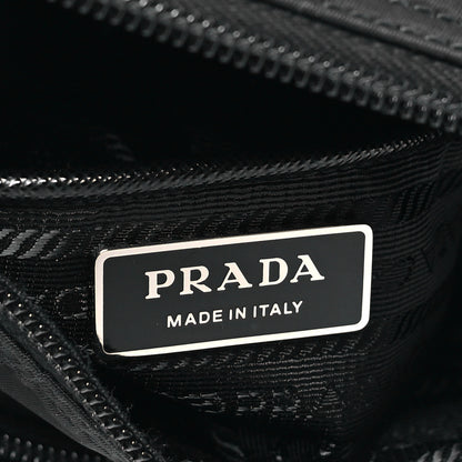 Prada Re-Nylon Vela Saffiano Pocket Single Buckle Messenger Shoulder Bag Black 6 of 9