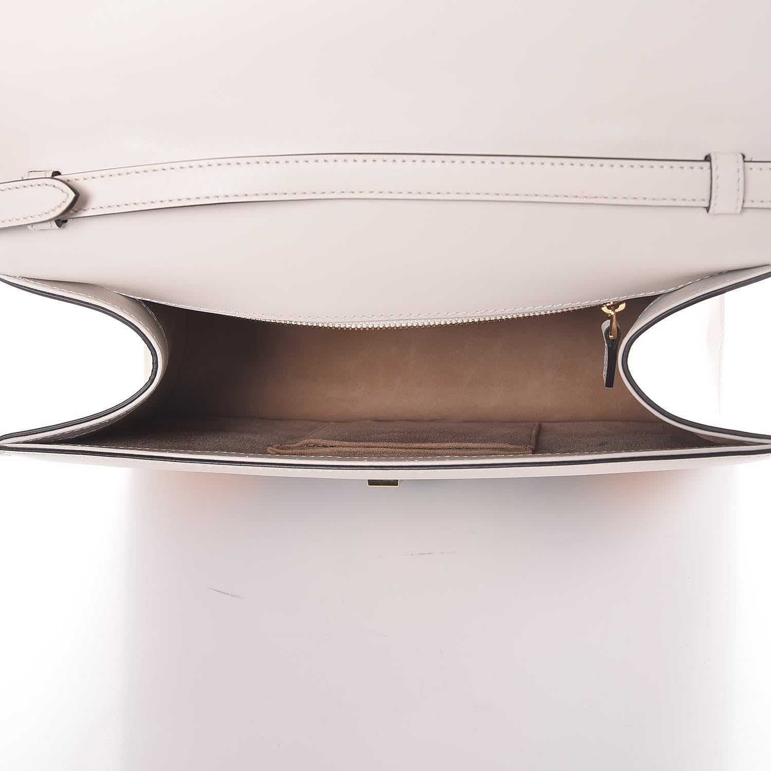 Gucci Calfskin Embroidered Medium Sylvie Top Handle Bag White 6 of 8