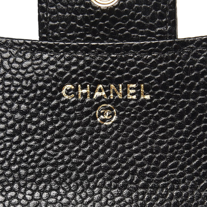Chanel Caviar Quilted Compact Flap Wallet Black 6 of 9